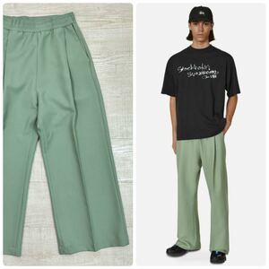 STOCKHOLM SURFBOARD CLUB ストックホルム サーフ ボード クラブ ポリエステル ツイル ワイド パンツ ELAINE ELASTIC TROUSERS サイズ S