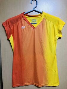  Yonex yonex tennis badminton wear shirt yellow orange 