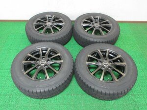 ZL743【送料無料 在庫処分】195/65R15 超溝高 8.5分山 スタッドレス GARIT GIZ アルミ ホイールセット 4本 激安 セレナ クラウン シビック