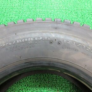 ZL744【送料無料】225/80R17.5 123/122 超溝高 9分山 スタッドレス DECTES SP001 22年製 2本 激安 中型 4トン トラック キャンター エルフの画像7