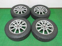 ZL758【送料無料 在庫処分!!】195/65R15 超溝高 8~8.5分山 スタッドレス ICENAVI 6 ホイールセット 4本 激安 セレナ クラウン シビック 等_画像1