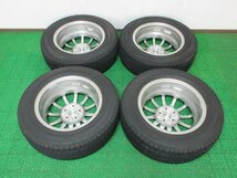 ZD859【送料無料 SALE品】195/65R15 超溝高 8~8.5分山 ブリヂストン スタッドレス ★最新★ VRX3 ♪ 2022年製 ホイールセット 4本 激安 ♪_画像10