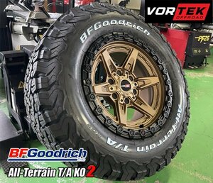 新作 VORTEK VRT602 17x9 エスカレード タホ 17インチタイヤホイールセット BFGoodrich All Terrain TA KO2 265/70R17 285/70R17