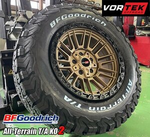 新作 VORTEK VRT604 17x9 ラングラー グラディエーター 17インチタイヤホイールセット BFGoodrich All Terrain TA KO2 265/70R17 285/70R17