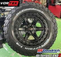 新作 VORTEK VRT602 17x9 新型ハイラックス GUN125 17インチタイヤホイールセット BFGoodrich All Terrain TA KO2 265/70R17 285/70R17_画像2