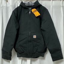 新品 カーハート ジャケット XL J130 ワークジャケット Carhartt アクティブジャケット 黒 ブラック ダック 地 カジュアル ブランド_画像1