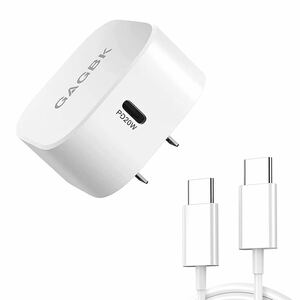 急速充電器 type-c acアダプター タイプc 充電器 USB C-C充電ケーブルが付き (20W/PD2.0/PD3.0サポート) 急速充電アダプター スマホ充電器