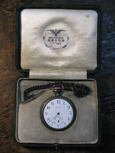 EXCELLENT 　アンティーク懐中時計　当時の箱付き　ジャンク　鎖