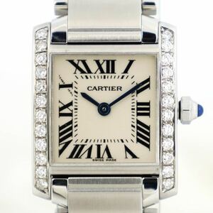 Cartier Tank Franciss SM Diamond Besel Quartz