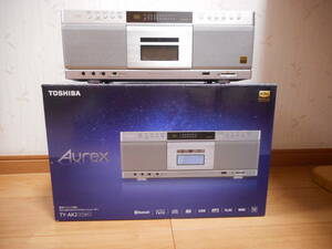 ●CD読込不可!Aurex ハイレゾ対応SD/USB/CDラジオカセットレコーダー TY-AK2（S） シルバー