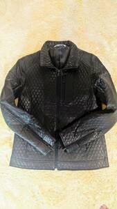 renoma HOMME 山羊革レザーキルティングジャケット　ブラック　Sサイズ　