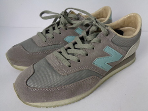 28◆New Balance【D】CM620NGY ランニングシューズ◆ニューバランス 620 US:5 JPN:23cm グレー 軽量 レディース 運動靴 スニーカー 6A