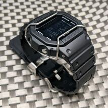 G-SHOCK DW-5600 オールブラック + ショックバンパー・メタル遊環 [電池新品] (送料:230円〜) _画像4