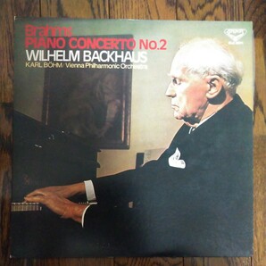 LP レコード Brahms PIANO CONCERTO NO2 WILHELM BACKHAUS ブラームス ピアノ協奏曲 第2番 ウィルヘルム バックハウス カールベームの画像1