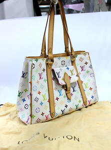 [LOUIS VUITTON] Louis Vuitton ole rear MM M40094 tote bag monogram white multicolor 