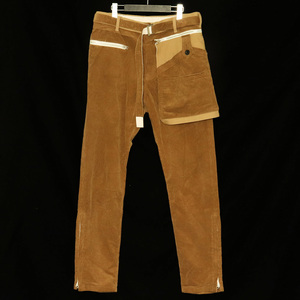 SACAI 21AW Corduroy Pants サイズ3 ブラウン 21-02629M サカイ コーデュロイパンツ