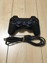 PS3 DUALSHOCK3 デュアルショック3 ワイヤレスコントローラー　ブラック　USBケーブル付属　_画像1