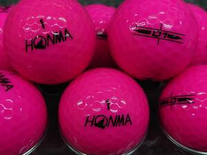 送料無料★高品質★A級★HONMA本間ホンマ D1 '22 ピンク 24球セット ゴルフボール★ロストボール