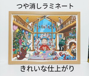 わたせせいぞう＜季節の贈り物・冬＞ 新品A３額装　つや消しラミネート加工　プレゼント付き