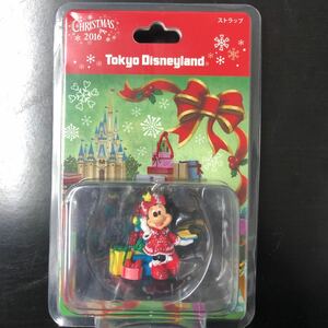 東京ディズニーランド　TDR 2016年　クリスマス　ミニー　ストラップ　未開封