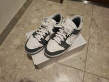 2023年購入美品 NIKE DUNK LOW ダンクロー ホワイト グレー US10 28 NIKE BY YOU_画像1