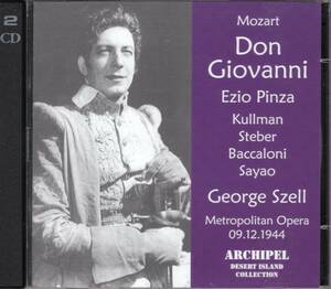 セル　モーツァルト：歌劇「ドン・ジョヴァンニ」1944/12/9NY　ARCHIPEL輸入盤2CD