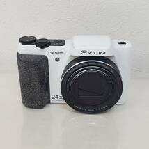 0131-203□ジャンク カシオ CASIO EXILIM EX-H50 白 デジカメ コンパクト カメラ 24 X 通電・動作未確認 ※簡易梱包_画像2