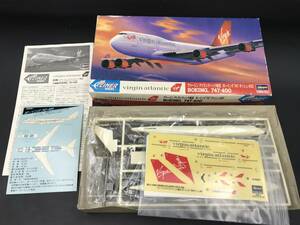 SE0111-19◆未組立 ハセガワ ヴァージン アトランティック航空 ボーイング747 ダッシュ400 1/400 箱・説明書あり Hasegawa