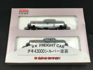 SE0125-21◆カワイ KP-120 タキ43000 シルバー塗装 日本石油輸送 貨車 2両セット Nゲージ 鉄道模型 箱汚れあり KAWAI