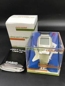 SE0117-15◆CASIO DATA BANK 腕時計 obscure Language ケース 箱 説明書付き 通電・動作未確認