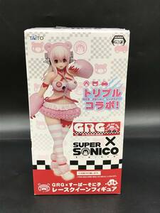 SE0122-02◆タイトー GRG×すーぱーそに子 レースクイーンフィギュア トリプルコラボ プライズ おそらく未開封 