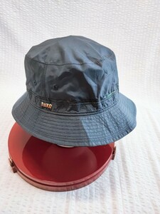 DAKS ハット リバーシブル 美品 チェック ネイビー 帽子 ダックス シンプル 当時物 コレクション レトロ 軽量 アンティーク(011123)