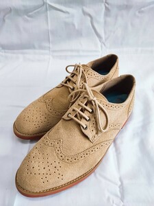 MCGREGOR ウイングチップ シューズ ドレスシューズ マックレガー マクレガー ベージュ スェード M 靴 軽量 日本製 コレクション(012308)