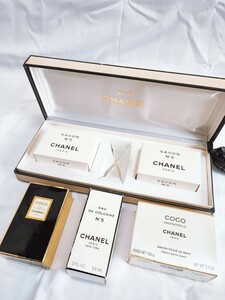 CHANEL 石鹸 香水 未使用 まとめ シャネル No5 COCO MADEMOISELLE ココ マデモアゼル オードトワレ フレグランス サヴォン コレクション(1