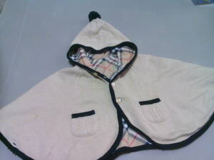 * Burberry approximately 80 size reversible poncho snowsuit with defect man and woman use *