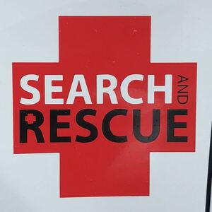 ステッカー　SEARCH AND RESCUE サーチアンドレスキュー