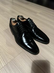 超美品☆DOLCE&GABBANA☆DRESS SHOE☆26cm BLACK☆レザーシューズ ビジネス ドレスシューズ ブラック 革靴 D&G バーニーズニューヨーク