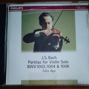 J.S.バッハ 無伴奏ヴァイオリン・パルティータ(全3曲)　フェリックス・アーヨ CD