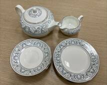 #15959 WEDGWOOD ウェッジウッド ティーポット ソーサー6セット 皿6セット まとめ 美品_画像1