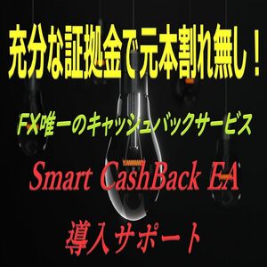 【限定20枠】FX中期トレードにてローリスクで利益を積み上げる！！ Smart CashBack EA 導入サポート