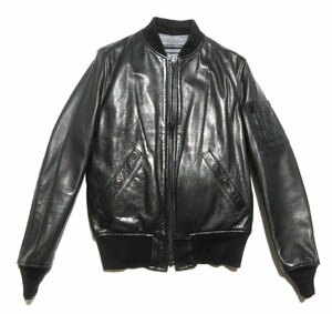  unused . close Ueno association handling Schott 227/7461 Schott leather MA-1 flight jacket /M/ black / Rider's /USA/ America / American made 
