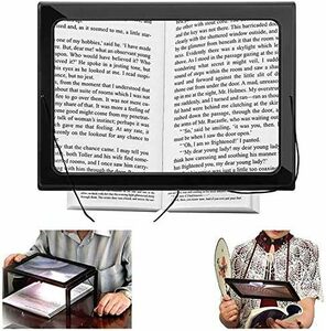 [ remainder a little ] A4 full page insect glasses magnification 3 times LED light attaching magnifying glass 2WAY hands free reading for magnifier 3X magnifier newspaper 