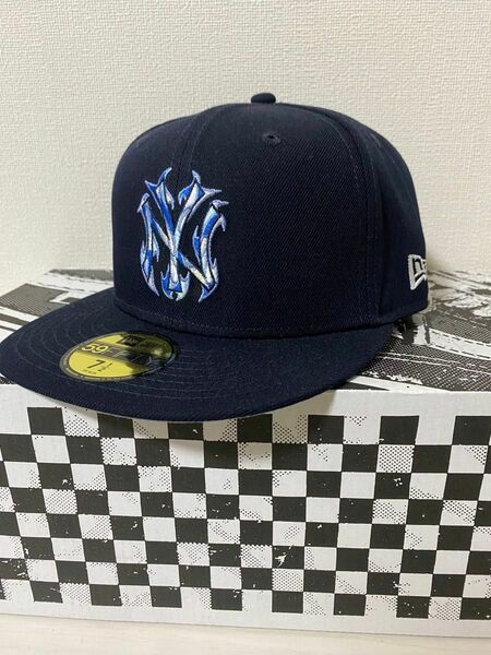 new era ニューエラ キャップ 帽子 ブラック　ニューヨークヤンキース　コラボ