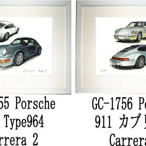 GC-1755 ポルシェ 911・GC-1756 ポルシェ 911限定版画300部 直筆サイン有 額装済●作家 平右ヱ門 希望図柄をお選び下さい。