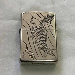 ★ZIPPO STERLING ライター シルバー 鯉　スターリング　2004年