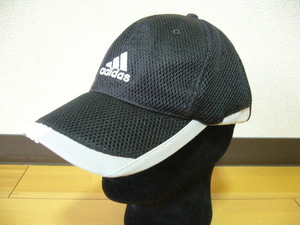 ☆ adidas アディダス CAP ロゴキャップ 57cm～59cm BLK メッシュ ☆