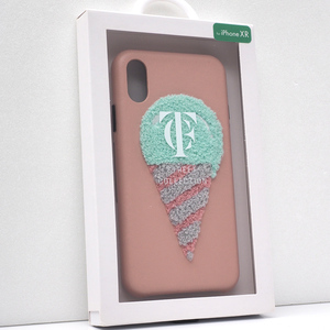 iPhone XR (6.1インチ) 用 CASEFACTORY スマホケース (背面 ケース) Woolly Ice Cream Rose ピンク 未使用 未開封品 iPhoneXRケース