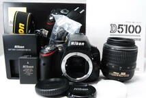 ■美品■ニコン Nikon D5100 18-55 VR レンズキット AF-S DX NIKKOR 18-55mm F3.5-5.6 G VR 01Y39428581_画像1