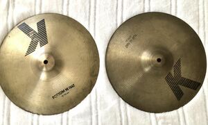 K.ZILDJIAN ジルジャン TOP・BOTTOM HI HAT ハイハットシンバル 2枚セット 1３インチ 1３/3３cm