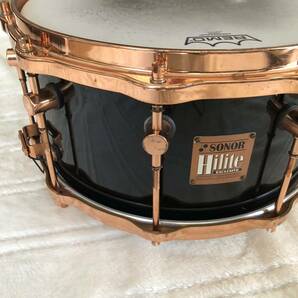 希少 ソナー SONOR ハイライト エクスクルーシヴ Hilite Exclusive メープル材 スネアドラム ブラックの画像6